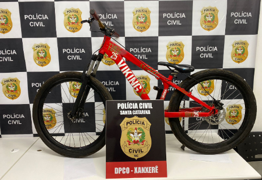 Polícia Civil recupera bicicleta furtada em Xanxerê Tudo Sobre Xanxerê